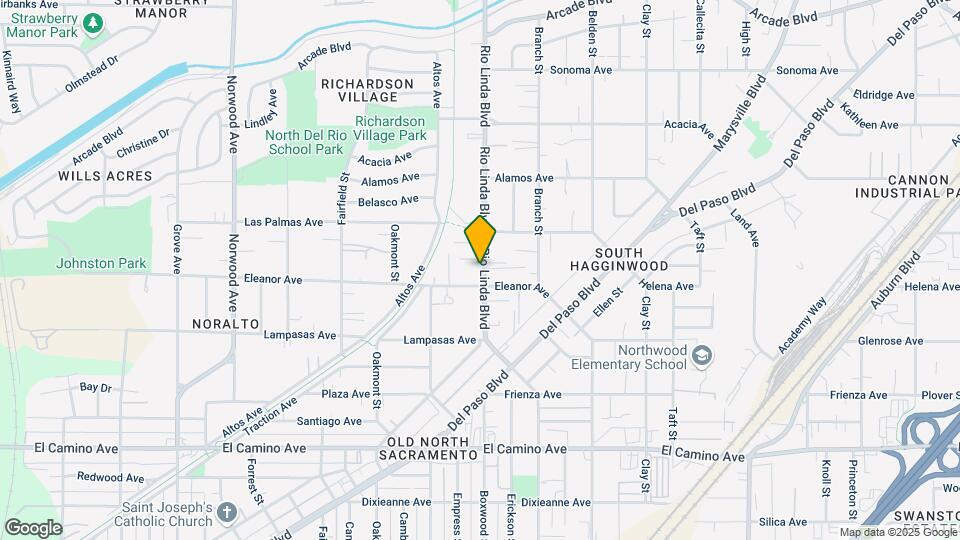 2729 Rio Linda Blvd Map and Location Details
