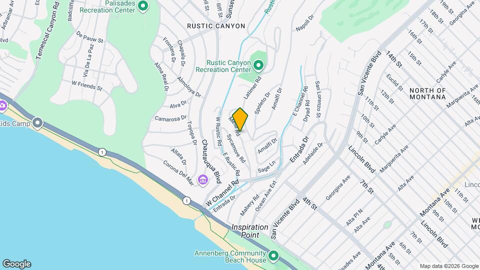 430 Mesa Rd Map and Location Details