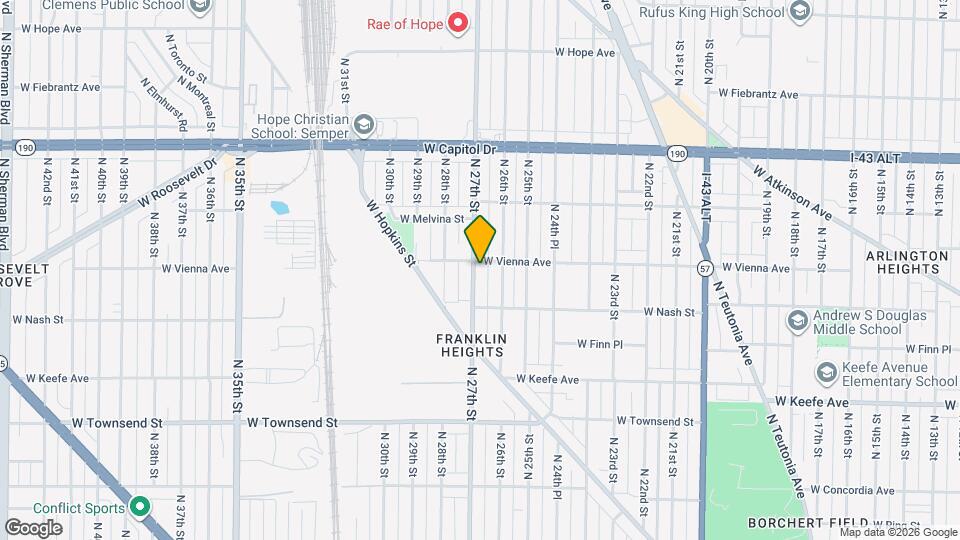 3750 N 27th St Map and Location Details