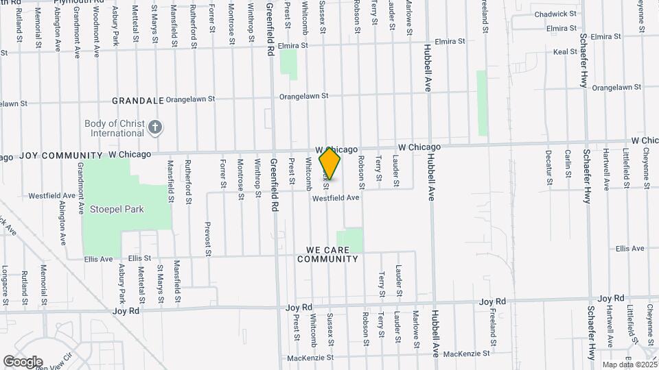 9336 Sussex St Map and Location Details