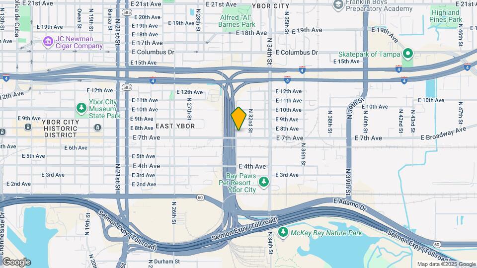 3102 E 7th Ave Map and Location Details
