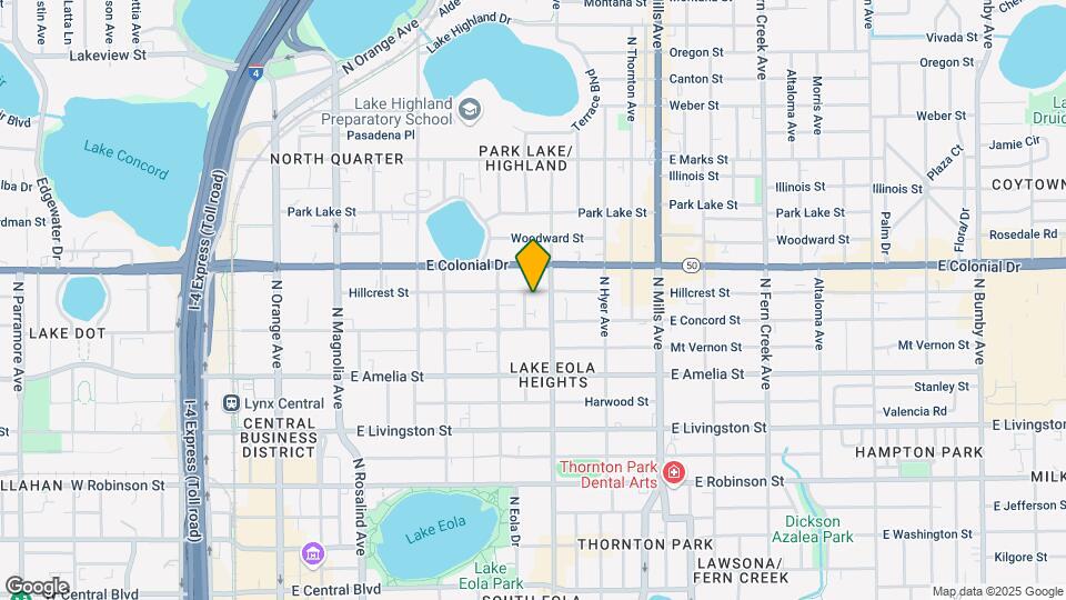 630 Hillcrest St Map and Location Details