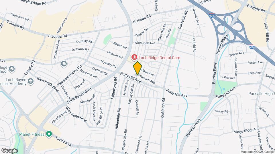 1703 Weston Ave Map and Location Details