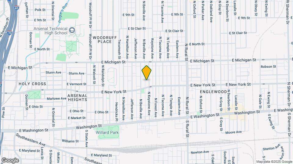 320 N Keystone Ave Map and Location Details
