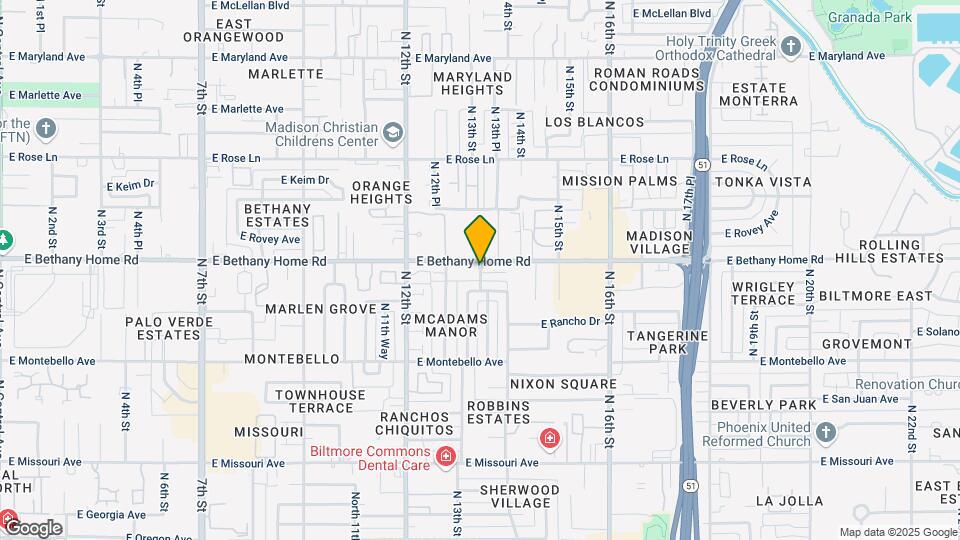 5833-5835 N 13th Pl Mapa y Detalles de la Ubicación
