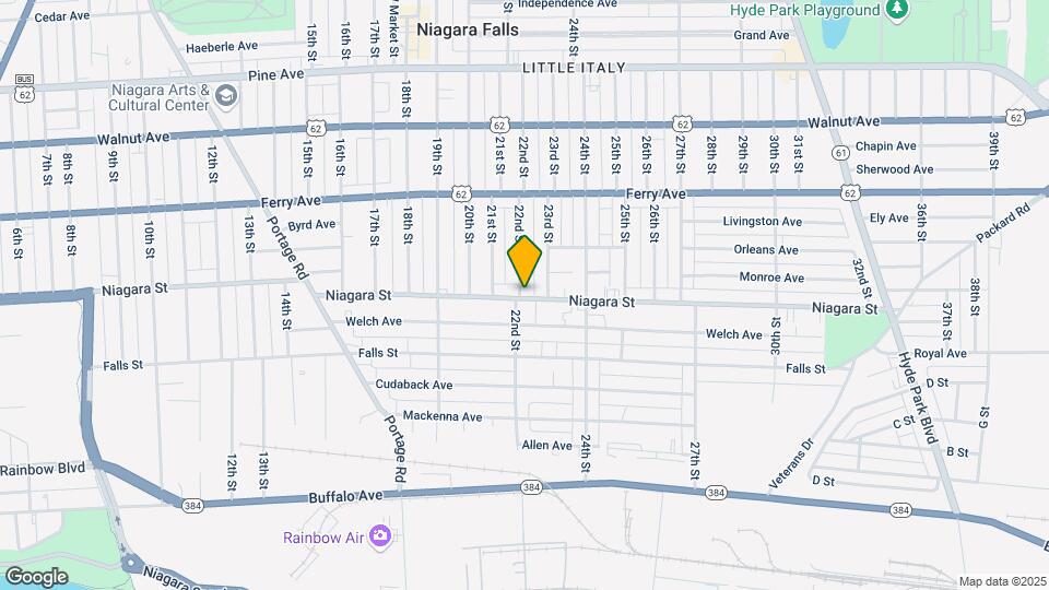 2204 Niagara St Map and Location Details