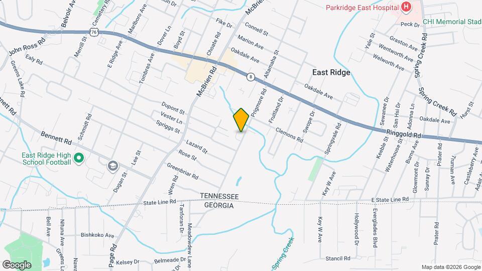 1615 Prigmore Rd Map and Location Details