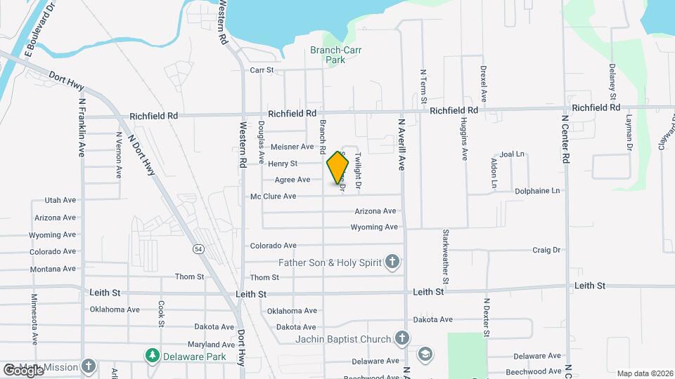 3607 Sunridge Dr Map and Location Details