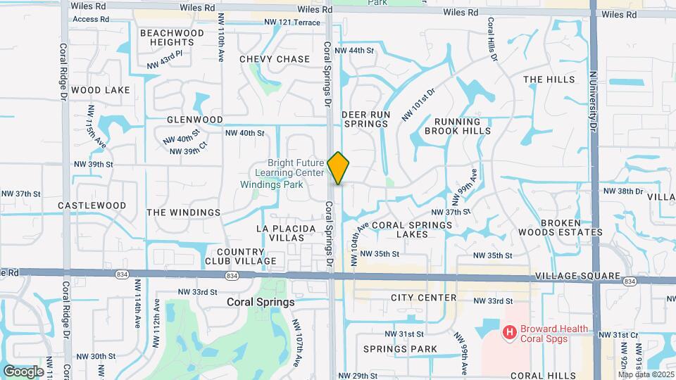 3763 Coral Springs Dr Mapa y Detalles de la Ubicación