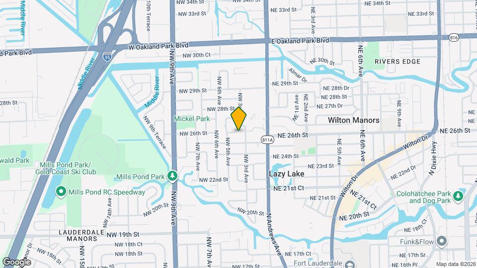 332 NW 26th Ct Map and Location Details