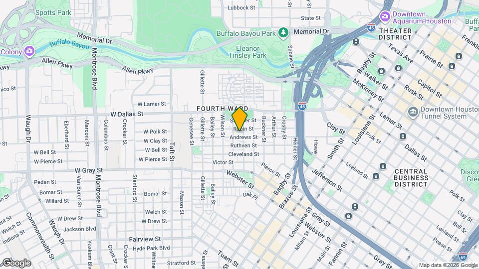 1208 Andrews St Map and Location Details