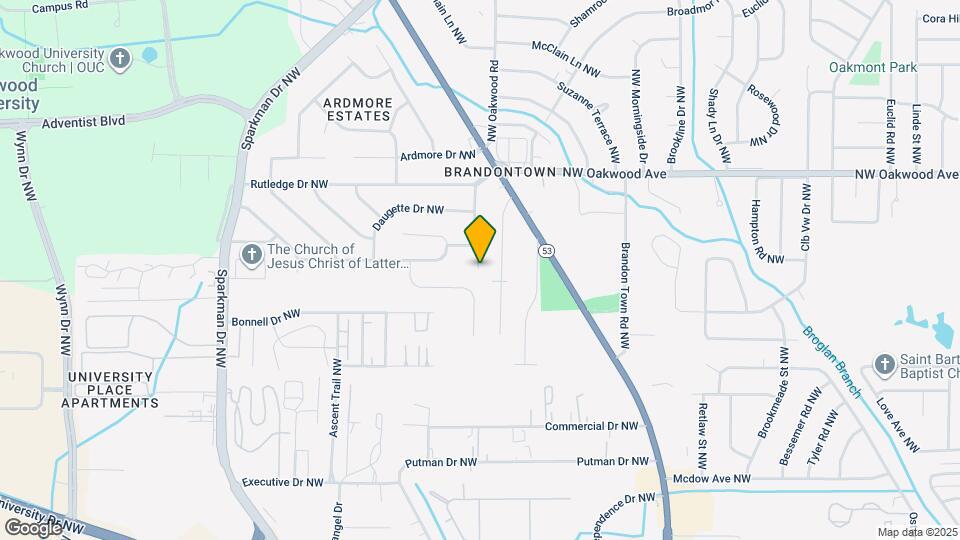 1750 Dailey Terrace NW Map and Location Details