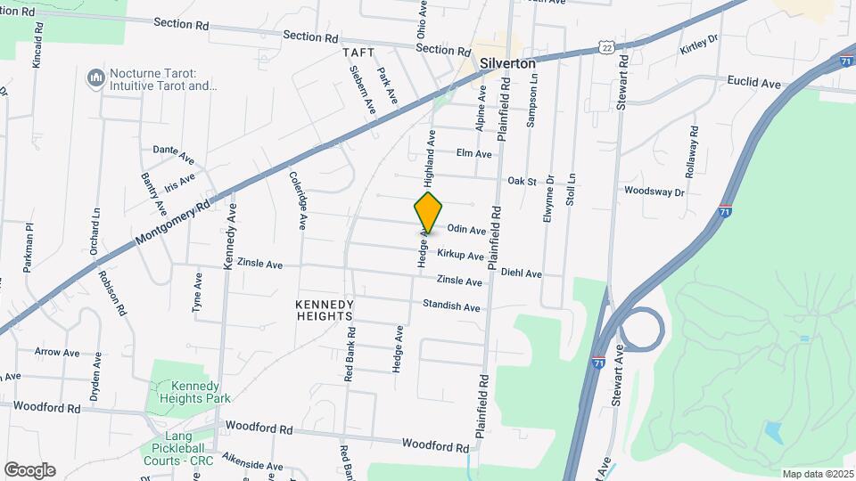 6510 Hedge Ave Map and Location Details