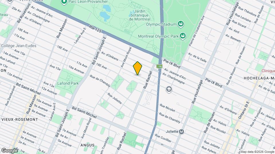 4380 Bourbonnière Av Map and Location Details