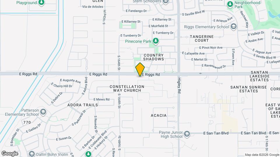 2934 E Augusta Ave Map and Location Details