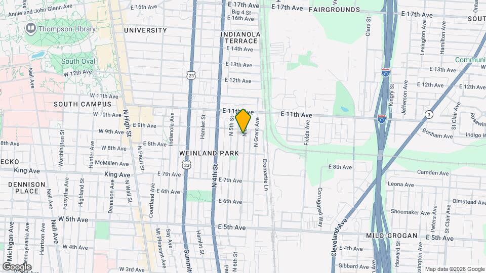 1431 N 6th St Map and Location Details