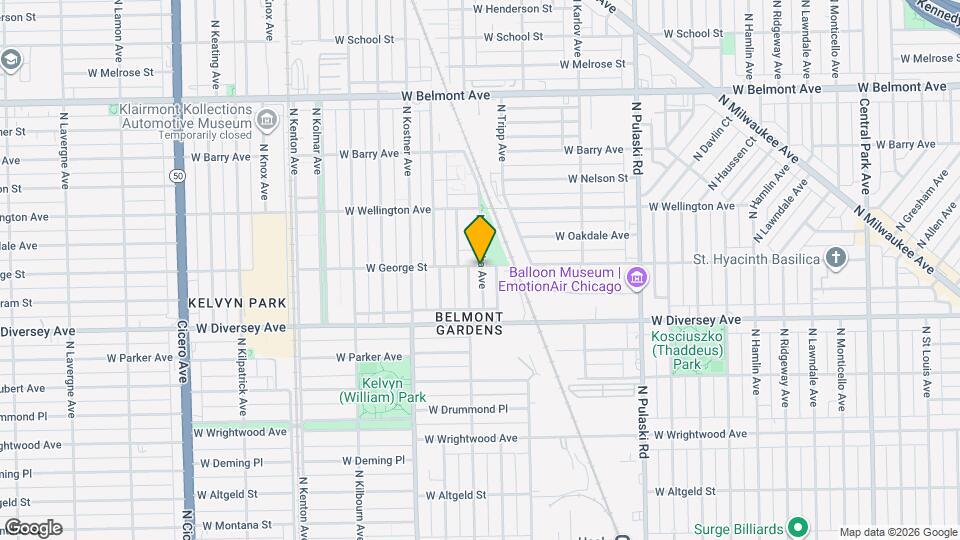 4239 W George St Mapa y Detalles de la Ubicación