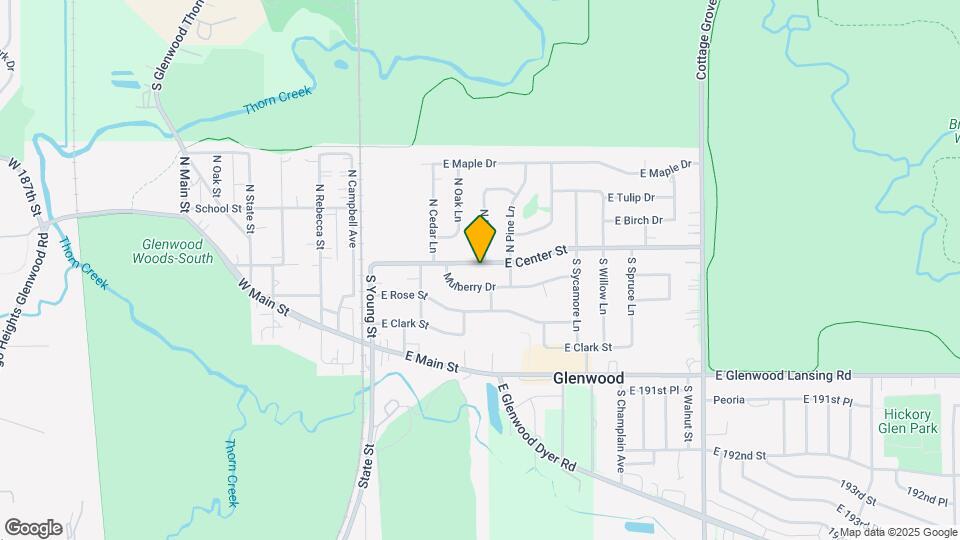 206 E Center St Map and Location Details