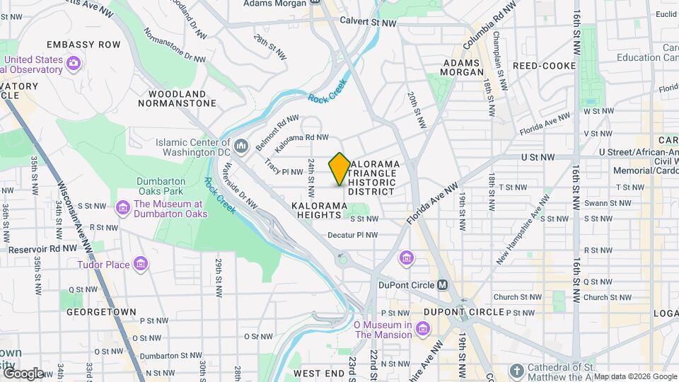 2306 California St NW Mapa y Detalles de la Ubicación