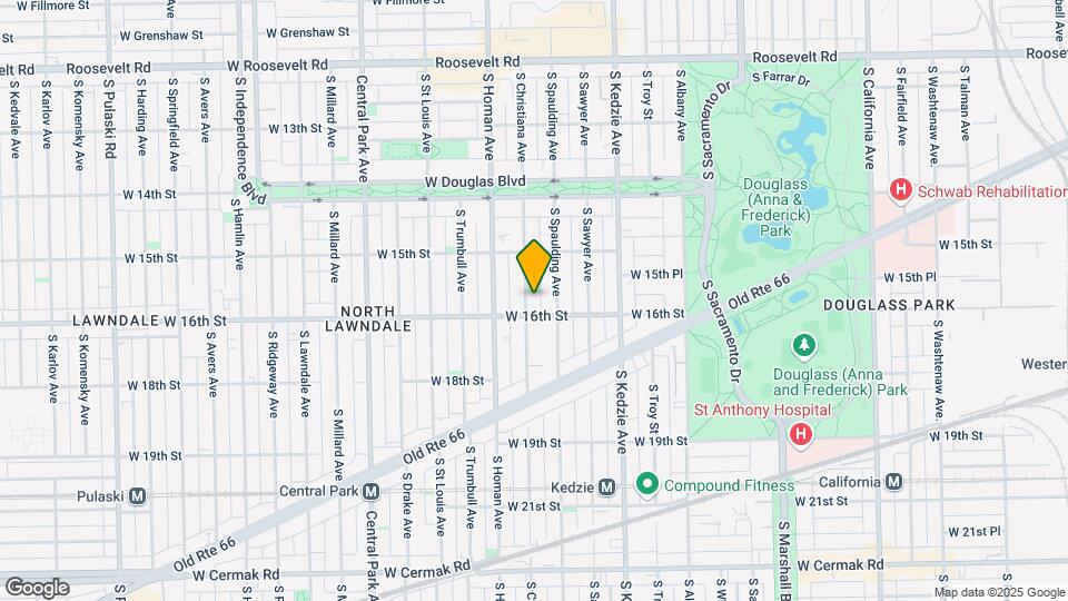 1549 S Christiana Ave Map and Location Details