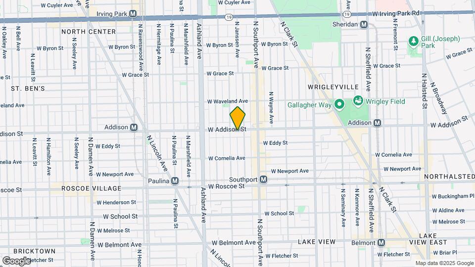 1445 W Addison St, Unit 2 Map and Location Details