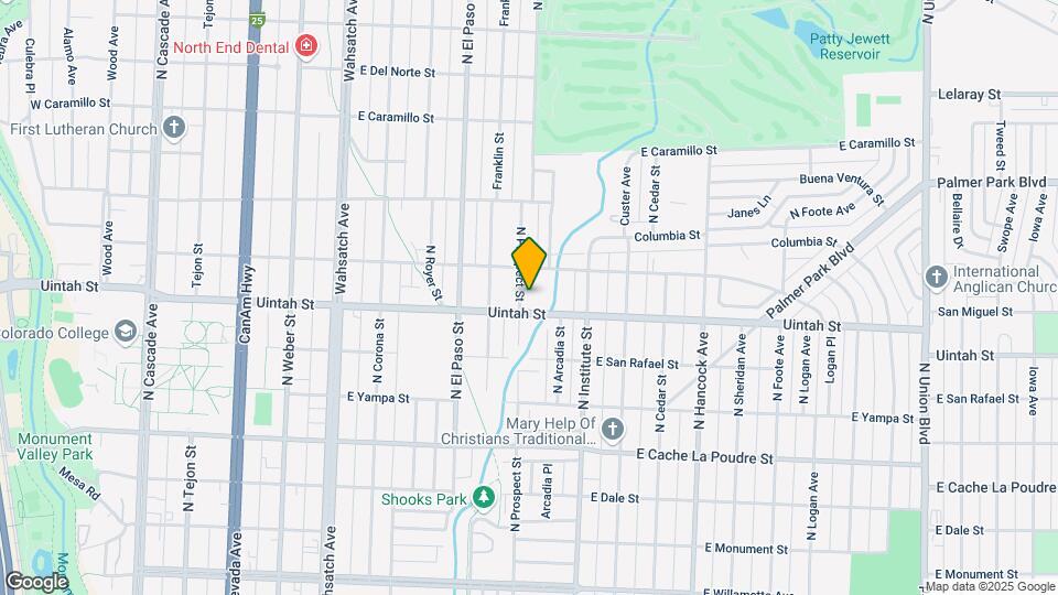 1213 N Prospect St Map and Location Details