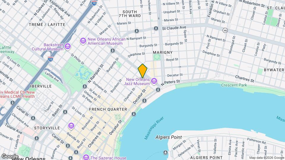 1300 Chartres St Mapa y Detalles de la Ubicación