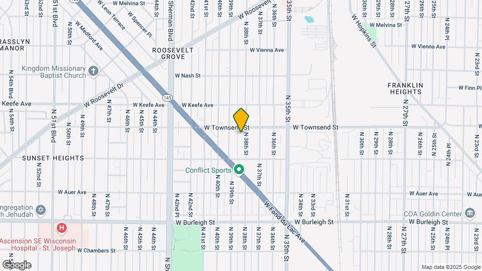 3365 N 38th St Map and Location Details