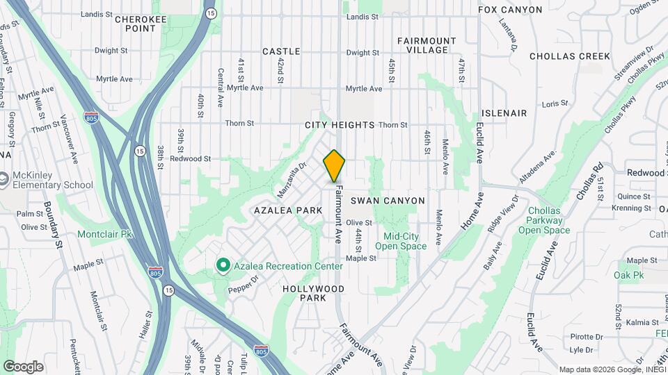 3004 Fairmount Ave Map and Location Details