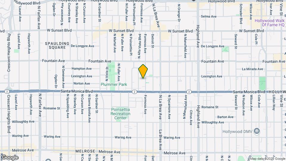 1145 N Formosa Ave Map and Location Details