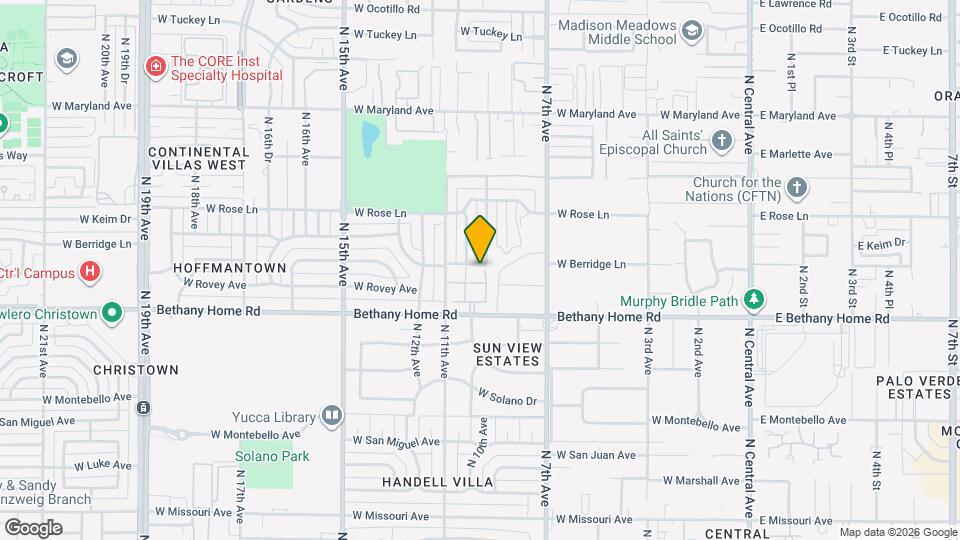 905 W Berridge Ln Map and Location Details