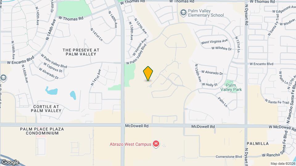 13716 W Cypress St Map and Location Details