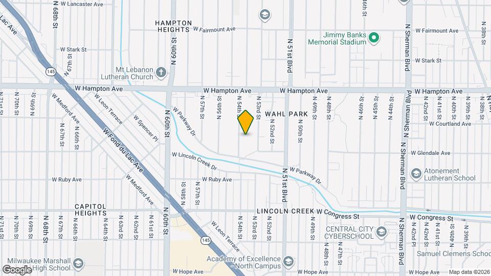 4640 N 54th St Map and Location Details