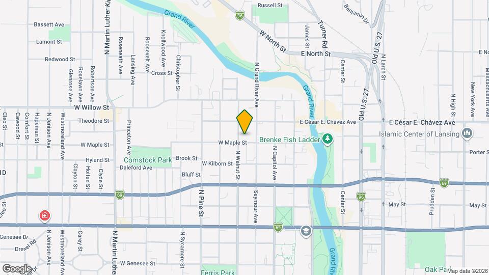 322 W Maple St, Unit #1 Mapa y Detalles de la Ubicación