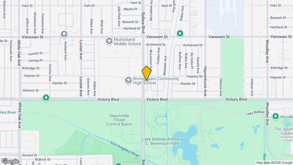 6466 Balboa Blvd Map and Location Details