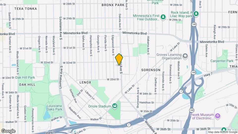 3212 Dakota Ave S Map and Location Details