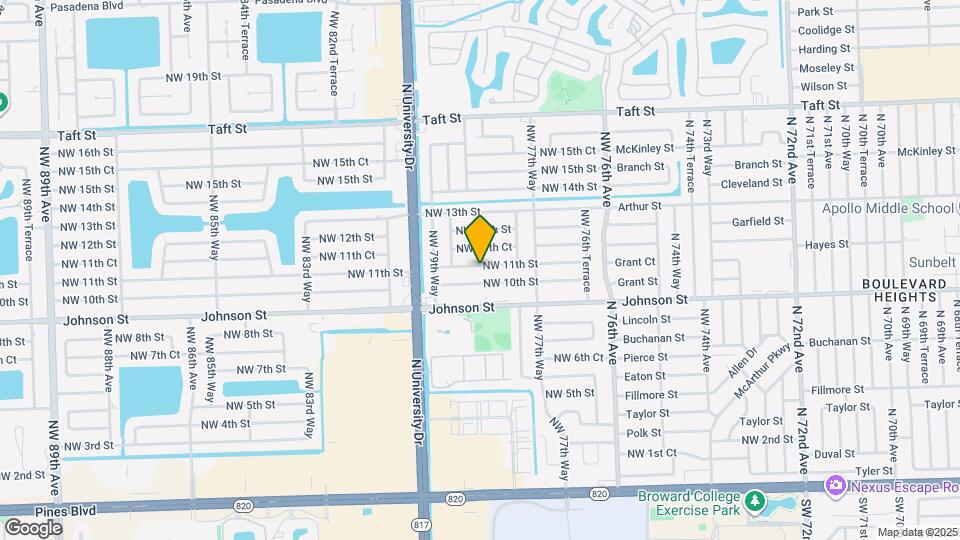 7880 NW 11th St Map and Location Details