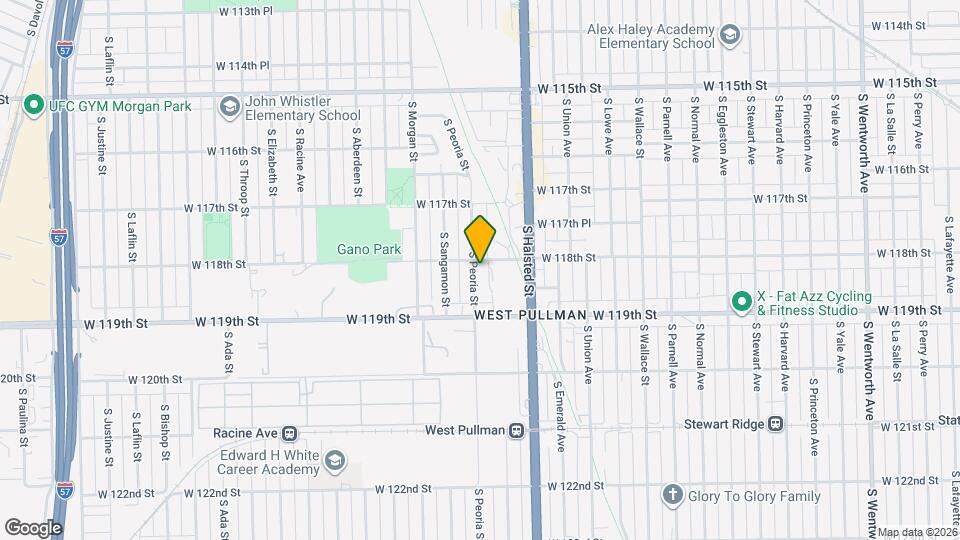 11807 S Peoria St Mapa y Detalles de la Ubicación