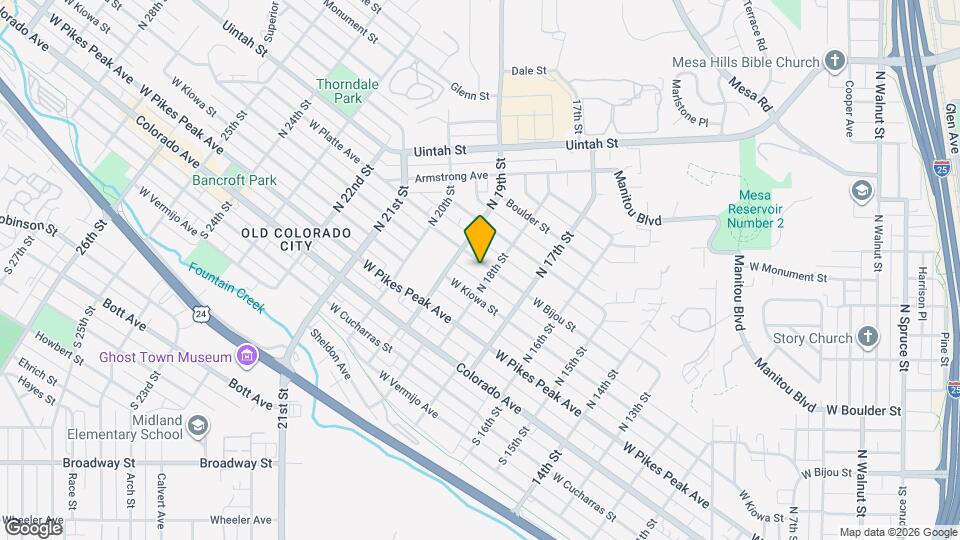 1811 W Bijou St Map and Location Details