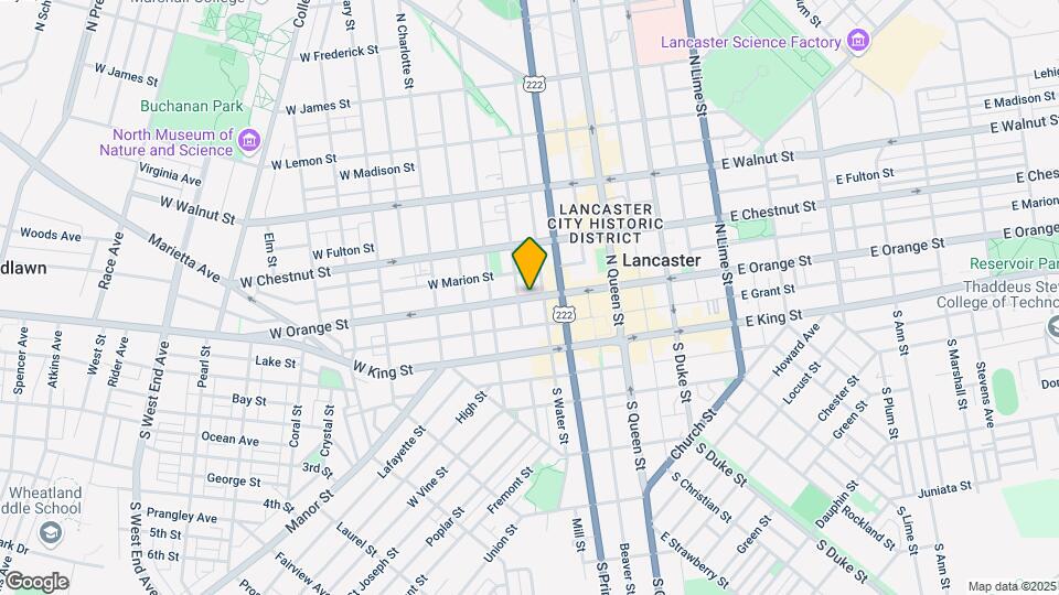 217 W Orange St Map and Location Details