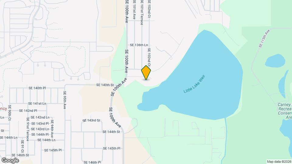 10180 SE 139th Pl, Unit Little Lake Weir Upstairs 2/2 Lakefront Map and Location Details