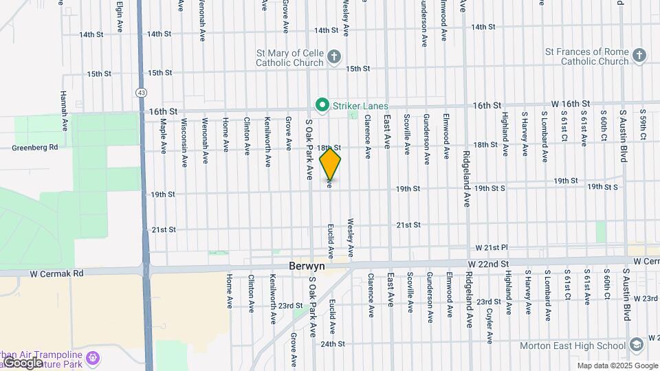 1849 Euclid Ave Map and Location Details
