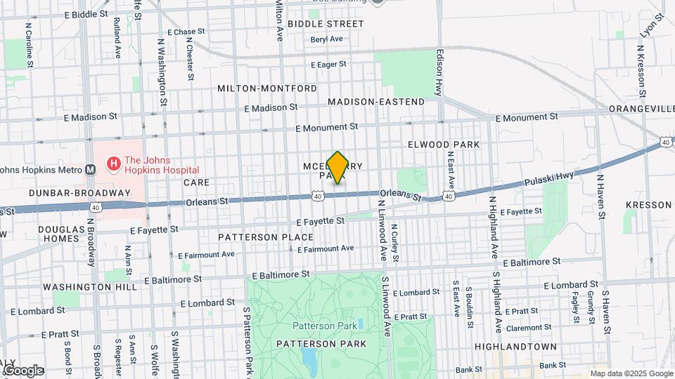 407 N Lakewood Ave Map and Location Details