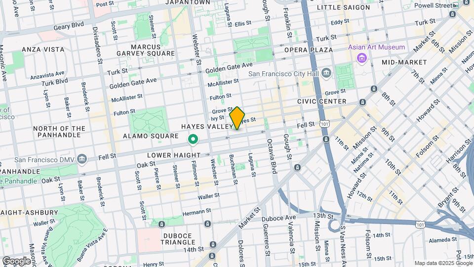 550 Fell St Mapa y Detalles de la Ubicación