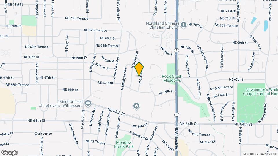 6724 N Garfield Ave Map and Location Details