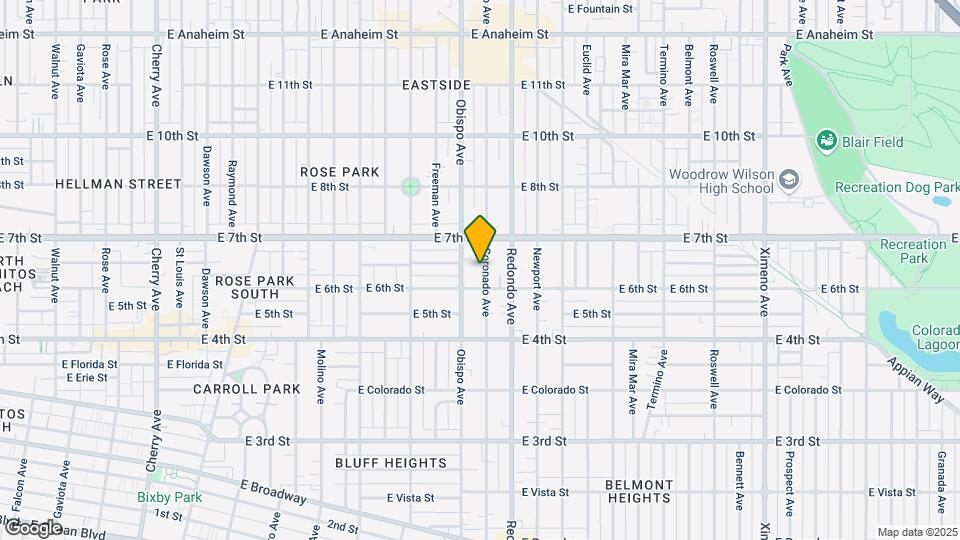 635 Coronado Ave Map and Location Details