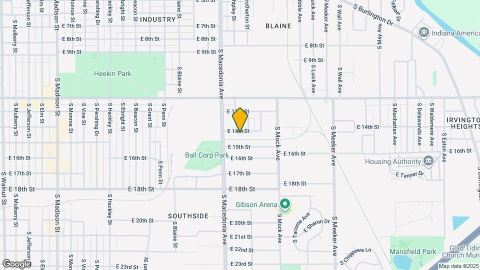 1803 E 14th St Map and Location Details