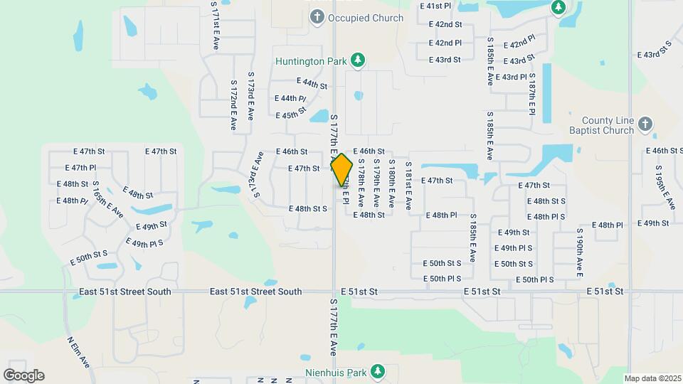 4712 S 177th E Pl Map and Location Details