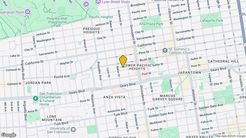 2548-2550 Sutter St Mapa y Detalles de la Ubicación