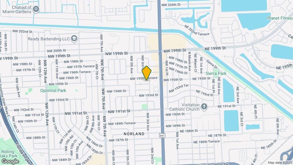 275 NW 194th Terrace Map and Location Details